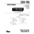 SONY CDXT65 Service Manual cover photo