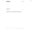 SONY SMOE511 Owner's Manual cover photo