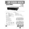 SONY CDP605ESD Service Manual cover photo