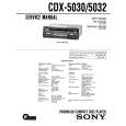 SONY CDX-5030 Service Manual cover photo