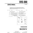 SONY XRS880 Service Manual cover photo