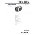 SONY SPKDVF5 Service Manual cover photo