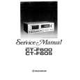 PIONEER CT-F600 Service Manual cover photo