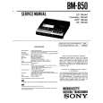 SONY BM-850 Service Manual cover photo