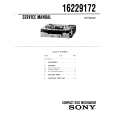 SONY 16229172 Service Manual cover photo