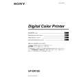 SONY UP-DR100 Owner's Manual cover photo