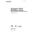 SONY MXDD400 Owner's Manual cover photo