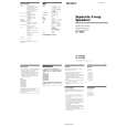 SONY XS-HD600G Owner's Manual cover photo