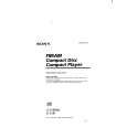 SONY D-F180AN Owner's Manual cover photo