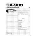 PIONEER SX980 Owner's Manual cover photo