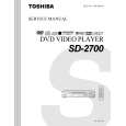 TOSHIBA SD2700 Service Manual cover photo