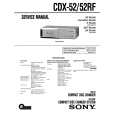 SONY CDX52 Service Manual cover photo