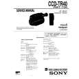 SONY CCDTR40 Service Manual cover photo