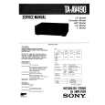SONY TAAV490 Owner's Manual cover photo