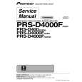 PIONEER PRS-D400EW5 Service Manual cover photo