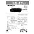 SONY TC-K630/ES Service Manual cover photo