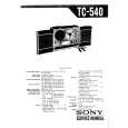 SONY TC540 Service Manual cover photo