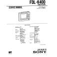SONY FDL-K400 Owner's Manual cover photo