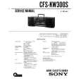 SONY CFS-KW30S Service Manual cover photo