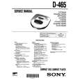 SONY D465 Service Manual cover photo