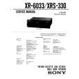 SONY XRS330 Service Manual cover photo