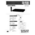 SONY SBV500 Service Manual cover photo