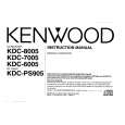 KENWOOD KDC7005 Owner's Manual cover photo