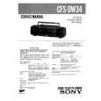SONY CFSDW34 Service Manual cover photo