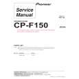 PIONEER CP-F150/SXTW/EW5 Service Manual cover photo
