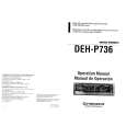 PIONEER DEHP736 Owner's Manual cover photo