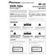 PIONEER DVR-105A Owner's Manual cover photo