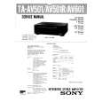 SONY TAAV501/R Service Manual cover photo