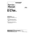 PIONEER SC705E Service Manual cover photo
