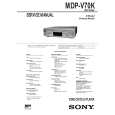 SONY MDPV70K Owner's Manual cover photo