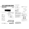 SONY CDXS1000 Service Manual cover photo
