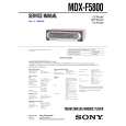 SONY MDXF5800 Service Manual cover photo