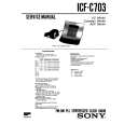 SONY ICF-C703 Service Manual cover photo