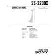 SONY SS-220DX Service Manual cover photo