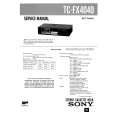 SONY TCFX4040 Service Manual cover photo