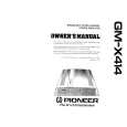 PIONEER GMX414 Owner's Manual cover photo
