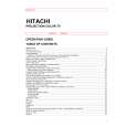 HITACHI 50GX20B Owner's Manual cover photo