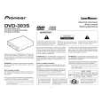 PIONEER DVD-303S Owner's Manual cover photo