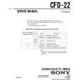 SONY CFD-22 Service Manual cover photo