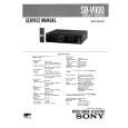 SONY SBV900 Service Manual cover photo