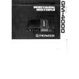 PIONEER GM4000 Owner's Manual cover photo