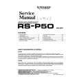 PIONEER RS-P50 Service Manual cover photo