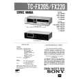 SONY TCFX205 Service Manual cover photo