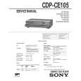 SONY CDPCE105 Service Manual cover photo