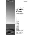SONY DVP-NS915V Owner's Manual cover photo