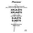 PIONEER SA370 Owner's Manual cover photo